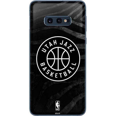 NBA Utah Jazz Black Animal Print Galaxy S10e Skin