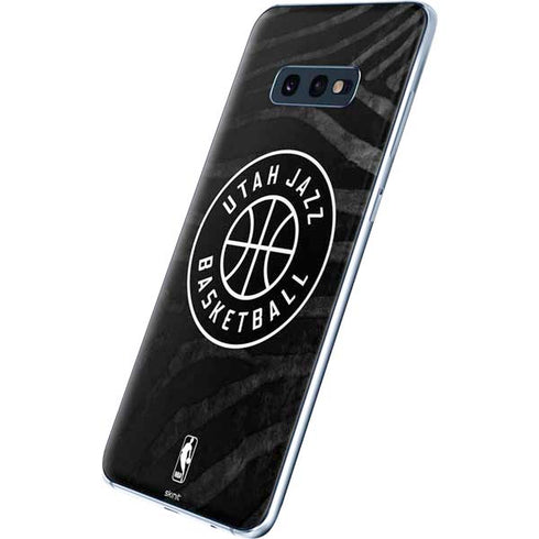 NBA Utah Jazz Black Animal Print Galaxy S10e Skin
