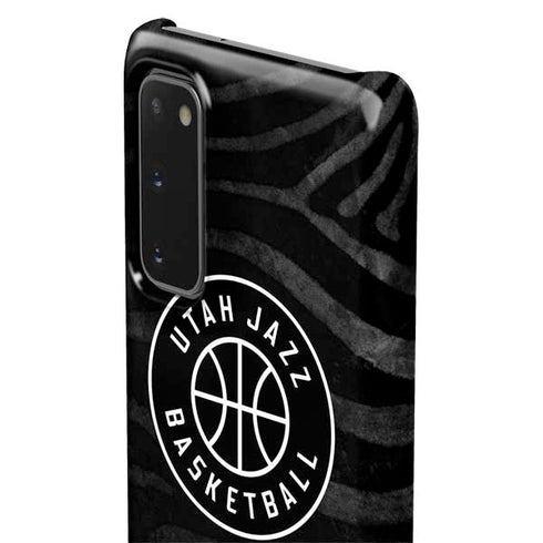 NBA Utah Jazz Black Animal Print Galaxy S20 Lite Case