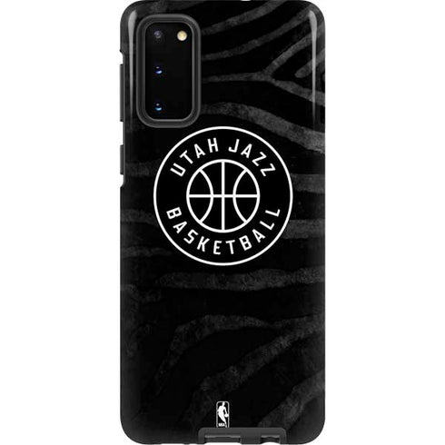 NBA Utah Jazz Black Animal Print Galaxy S20 Pro Case