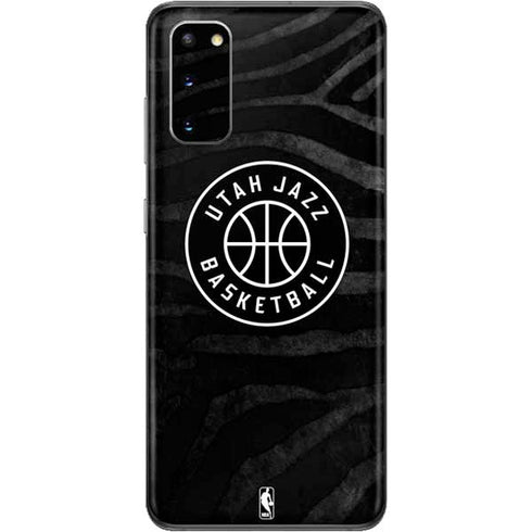 NBA Utah Jazz Black Animal Print Galaxy S20 Skin