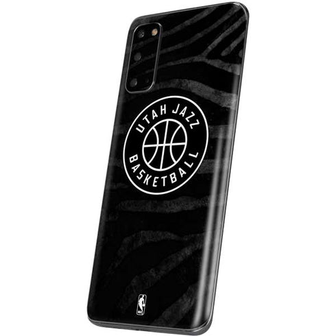 NBA Utah Jazz Black Animal Print Galaxy S20 Skin