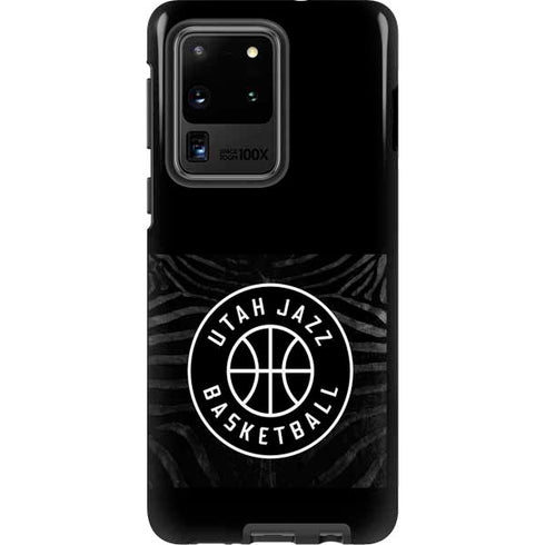 NBA Utah Jazz Black Animal Print Galaxy S20 Ultra 5G Pro Case