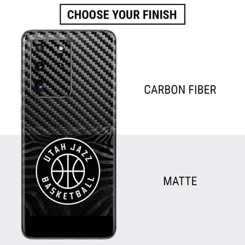 NBA Utah Jazz Black Animal Print Galaxy S20 Ultra 5G Skin