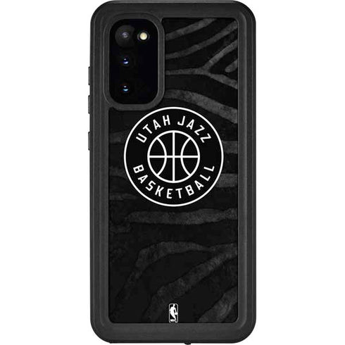 NBA Utah Jazz Black Animal Print Galaxy S20 Waterproof Case