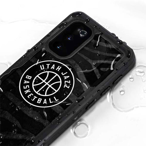 NBA Utah Jazz Black Animal Print Galaxy S20 Waterproof Case