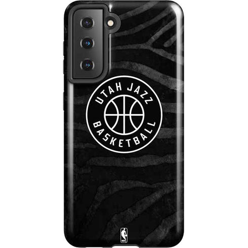 NBA Utah Jazz Black Animal Print Galaxy S21 5G Pro Case