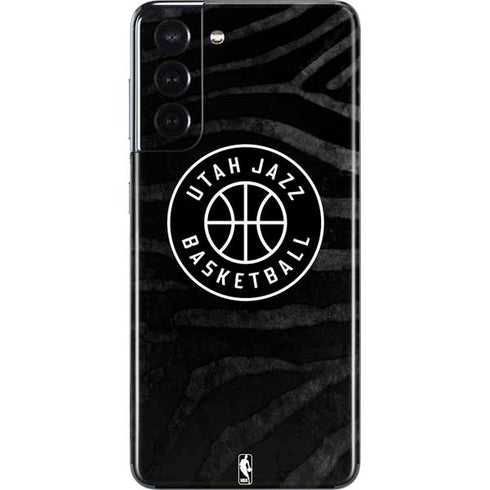 NBA Utah Jazz Black Animal Print Galaxy S21 5G Skin