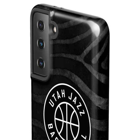 NBA Utah Jazz Black Animal Print Galaxy S21 Plus 5G Pro Case