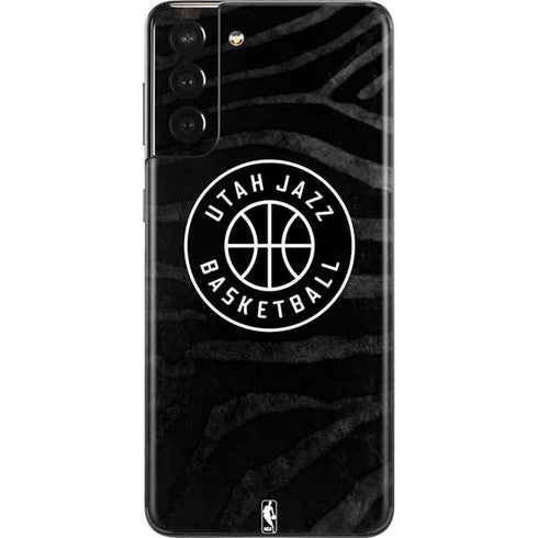 NBA Utah Jazz Black Animal Print Galaxy S21 Plus 5G Skin