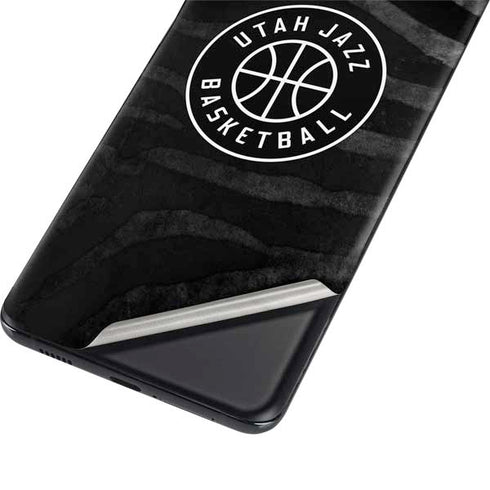 NBA Utah Jazz Black Animal Print Galaxy S21 Plus 5G Skin