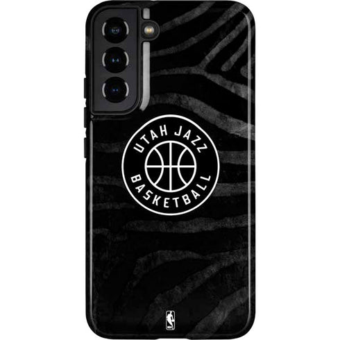 NBA Utah Jazz Black Animal Print Galaxy S22 Plus Pro Case