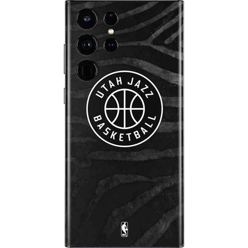 NBA Utah Jazz Black Animal Print Galaxy S22 Ultra Skin