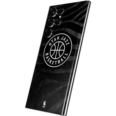 NBA Utah Jazz Black Animal Print Galaxy S22 Ultra Skin