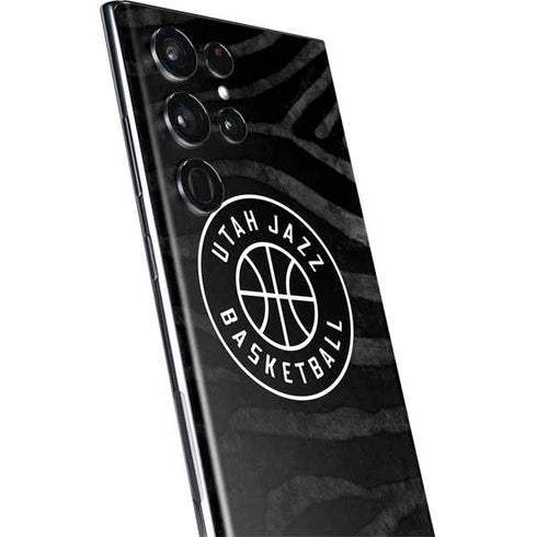 NBA Utah Jazz Black Animal Print Galaxy S22 Ultra Skin