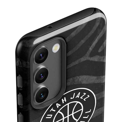 NBA Utah Jazz Black Animal Print Galaxy S23 Plus Pro Case
