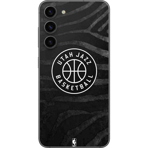 NBA Utah Jazz Black Animal Print Galaxy S23 Plus Skin
