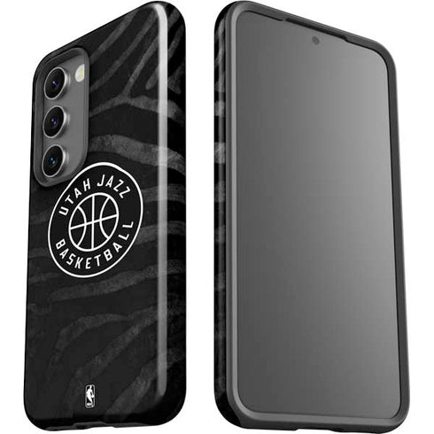 NBA Utah Jazz Black Animal Print Galaxy S23 Pro Case