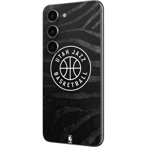 NBA Utah Jazz Black Animal Print Galaxy S23 Skin