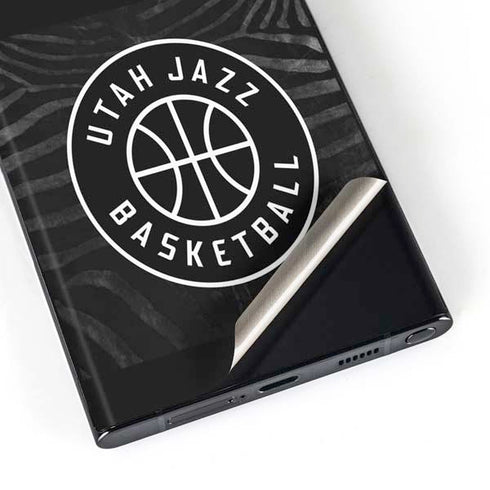 NBA Utah Jazz Black Animal Print Galaxy S23 Ultra Skin
