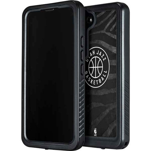 NBA Utah Jazz Black Animal Print Galaxy S23 Waterproof Case