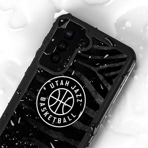 NBA Utah Jazz Black Animal Print Galaxy S23 Waterproof Case