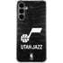 NBA Utah Jazz Black Animal Print Galaxy S24 Plus Clear Case