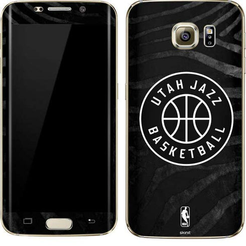 NBA Utah Jazz Black Animal Print Galaxy S7 Edge Skin