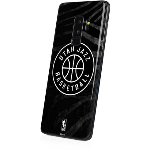 NBA Utah Jazz Black Animal Print Galaxy S9 Plus Skin