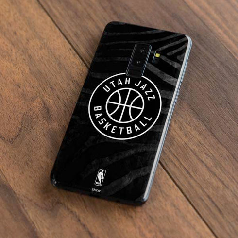 NBA Utah Jazz Black Animal Print Galaxy S9 Plus Skin