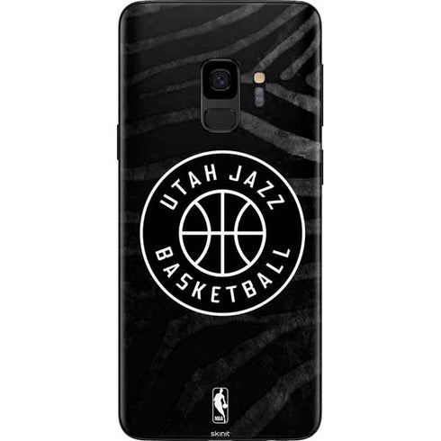 NBA Utah Jazz Black Animal Print Galaxy S9 Skin