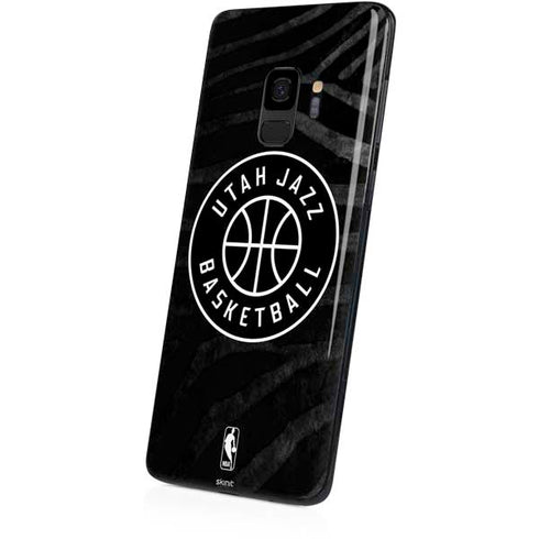 NBA Utah Jazz Black Animal Print Galaxy S9 Skin