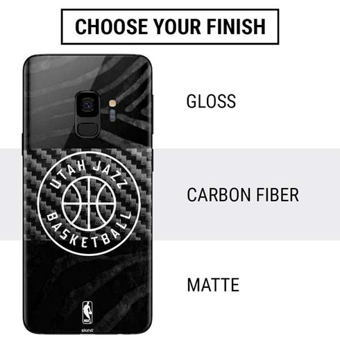 NBA Utah Jazz Black Animal Print Galaxy S9 Skin