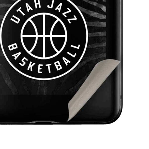 NBA Utah Jazz Black Animal Print Galaxy Z Flip Skin