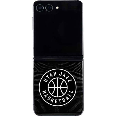 NBA Utah Jazz Black Animal Print Galaxy Z Flip5 5G Skin