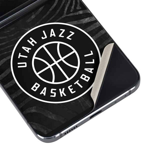 NBA Utah Jazz Black Animal Print Galaxy Z Flip5 5G Skin