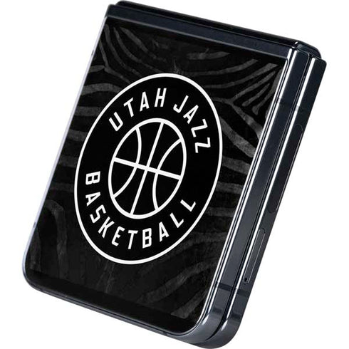NBA Utah Jazz Black Animal Print Galaxy Z Flip5 5G Skin