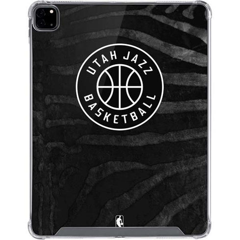 NBA Utah Jazz Black Animal Print iPad Pro 12.9in (2020) Clear Case