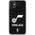 NBA Utah Jazz Black Animal Print iPhone 11 Clear Case