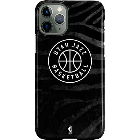 NBA Utah Jazz Black Animal Print iPhone 11 Pro Lite Case