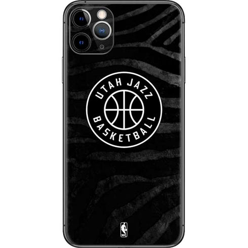 NBA Utah Jazz Black Animal Print iPhone 11 Pro Max Skin