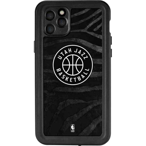 NBA Utah Jazz Black Animal Print iPhone 11 Pro Max Waterproof Case