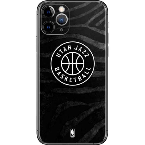 NBA Utah Jazz Black Animal Print iPhone 11 Pro Skin