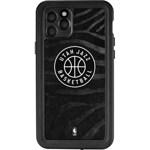 NBA Utah Jazz Black Animal Print iPhone 11 Pro Waterproof Case
