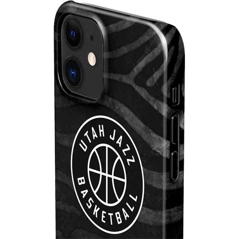 NBA Utah Jazz Black Animal Print iPhone 12 Mini Lite Case