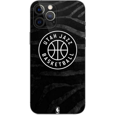 NBA Utah Jazz Black Animal Print iPhone 12 Pro Max Skin
