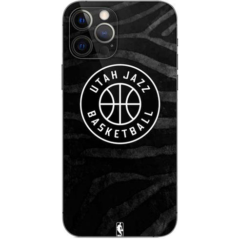 NBA Utah Jazz Black Animal Print iPhone 12 Pro Skin