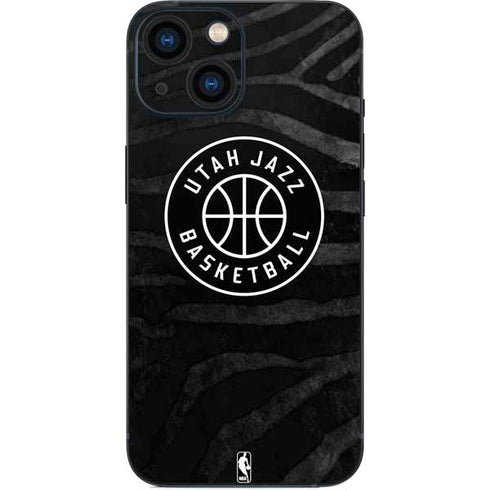 NBA Utah Jazz Black Animal Print iPhone 13 Mini Skin