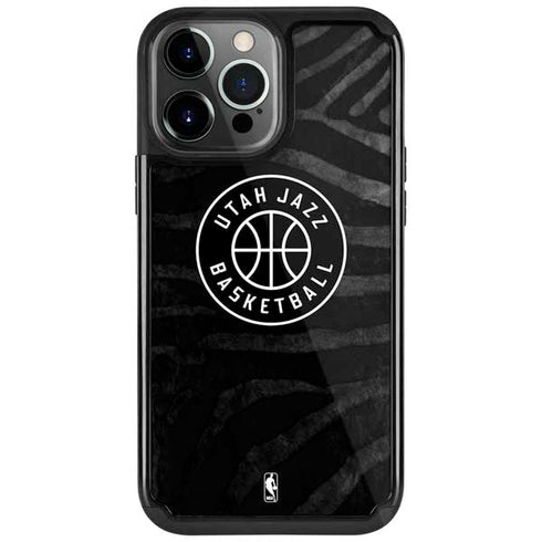 NBA Utah Jazz Black Animal Print iPhone 13 Pro Cargo Case