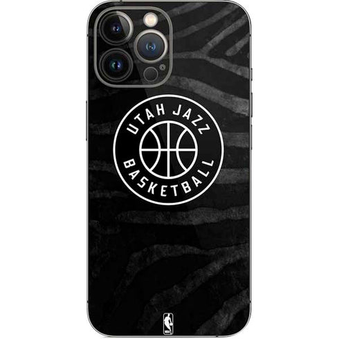 NBA Utah Jazz Black Animal Print iPhone 14 Pro Max Skin